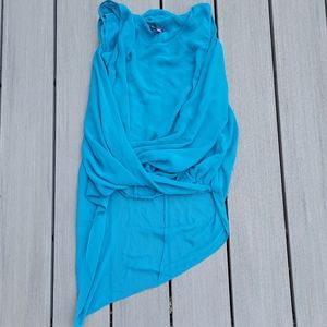 Vince Camuto XS turquoise blouse
